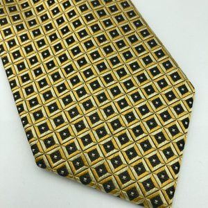 Geoffrey Beene Silk Geometric Necktie 61"